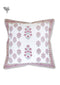 20s Cotton Cushion Cover in Floral Block Print