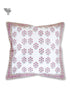 20s Cotton Cushion Cover in Floral Block Print