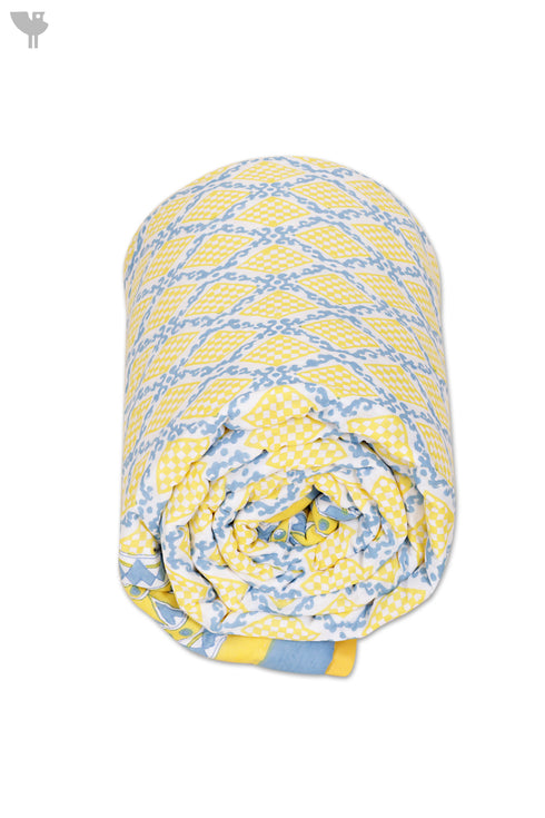 Mulmul Cotton Quilt in Block Print