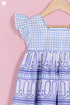 Cotton Frock & Shorts Set In Block Print
