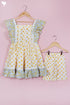 Cotton Top & Shorts Set In Block Print