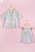 Cotton Top & Shorts Set In Block Print
