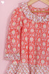Cotton Top & Shorts Set In Floral Block Print