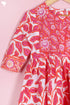 Cotton Top & Shorts Set In Floral Block Print