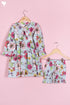 Cotton Top & Shorts Set In Floral Print