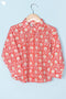 Cambric Cotton Boys Shirt In Floral Block Print