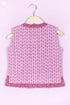 Cambric Cotton Quilted Vest In Block Print