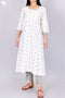 Cambric Cotton Kurta And Pant Set In Graphic Print