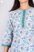 Cambric Cotton Kurta And Pant Set In Floral Print