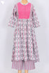 Cambric Cotton Kurta And Pant Set In Graphic Print