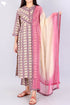 Cotton Kurta And Pant Set With Kota Doria Dupatta In Floral Print