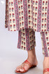 Cotton Kurta And Pant Set With Kota Doria Dupatta In Floral Print