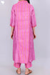 Tussar Silk Kurta, Pant and Dupatta Set In Block Print