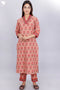 Khaadi Kurta Pant And Kota Doria Dupatta Set in Block Print