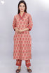 Khaadi Kurta Pant And Kota Doria Dupatta Set in Block Print
