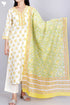 Chanderi Silk Kurta Pant Set With Dupatta In Floral Block Print