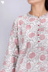 Chanderi Silk Kurta Pant Set With Dupatta In Floral Block Print