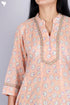 Cotton Kurta And Pant Set In Floral Print