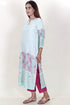 Chanderi Silk Kurta Pant And Dupatta Set In Block Print