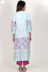 Chanderi Silk Kurta Pant And Dupatta Set In Block Print