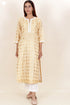 Chanderi Silk Kurta Pant And Dupatta Set In Block Print