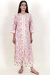 Bizzy Lizzy Kurta Pant With Kota Dupatta Set In Block Print