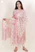 Bizzy Lizzy Kurta Pant With Kota Dupatta Set In Block Print