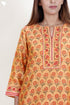 Chanderi Silk Kurta, Pant And Dupatta Set With Block Print