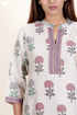 Chanderi Silk Kurta And Dupatta With Pant In Block Print
