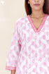 Cotton Kurta And Pant Set In Block Print