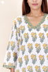 Cotton Kurta And Pant Set In Block Print