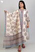 Chanderi Silk Kurta With Dupatta In Floral Block Print