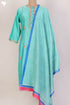 Chanderi Silk Shibori Kurta And Dupatta With Gota Patti Embroidery