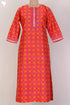 Chanderi Silk Kurta And Dupatta Set With Embroidery
