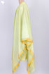 Chanderi Silk Kurta And Maheshwari Zari Dupatta Set In Floral Block Print