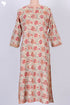 Terry Voile Kurta And Chiffon Dupatta Set In Floral Block Print