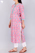 Bizzy Lizzy Kurta With Chiffon Dupatta in Block Print