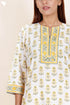 Bizzy Lizzy Kurta With Chiffon Dupatta in Floral Block Print