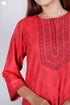 Bizzy Lizzy Kurta With Chiffon Dupatta in Block Print