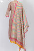 Chanderi Silk Kurta Dupatta Set In Striped Print