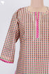 Chanderi Silk Kurta Dupatta Set In Striped Print