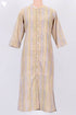 Terry Voile Kurta With Chiffon Dupatta In Graphic Block Print