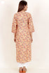Terry Voile Kurta With Chiffon Dupatta In Floral Block Print