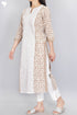 Cambric Cotton Kurta And Chiffon Dupatta With Chikankari Embroidery