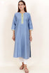 Chanderi Silk Kurta And Dupatta With Gota Patti Embroidery