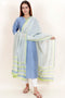 Chanderi Silk Kurta And Dupatta With Gota Patti Embroidery