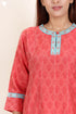 Chanderi Silk Kurta And Dupatta Set in Block Print
