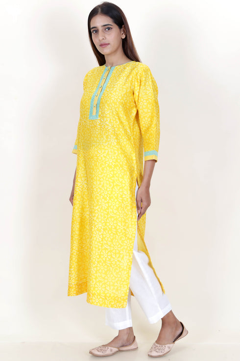 Chanderi Silk Kurta And Dupatta Set With Gota Patti Embroidery