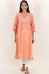 Chanderi Silk Kurta And Dupatta Set With Block Print