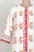 Cambric Cotton Button Down Kurta In Floral Block Print